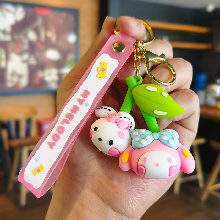 Wholesale Cartoon Doll Rubber Keychain JDC-KC-Tingm163