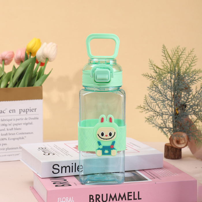 Wholesale Large Capacity Silicone Square Cup Cartoon Tumblers