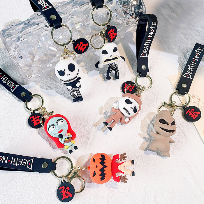 Wholesale Halloween Cartoon Silicone Doll Keychain JDC-KC-QiChao053