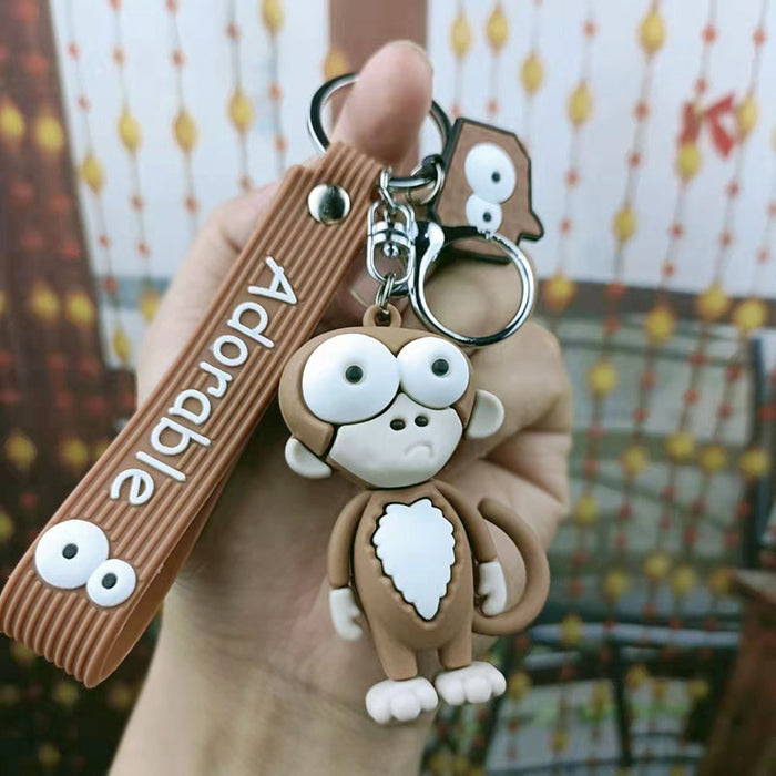 Wholesale Cute and quirky big-eyed animal keychains