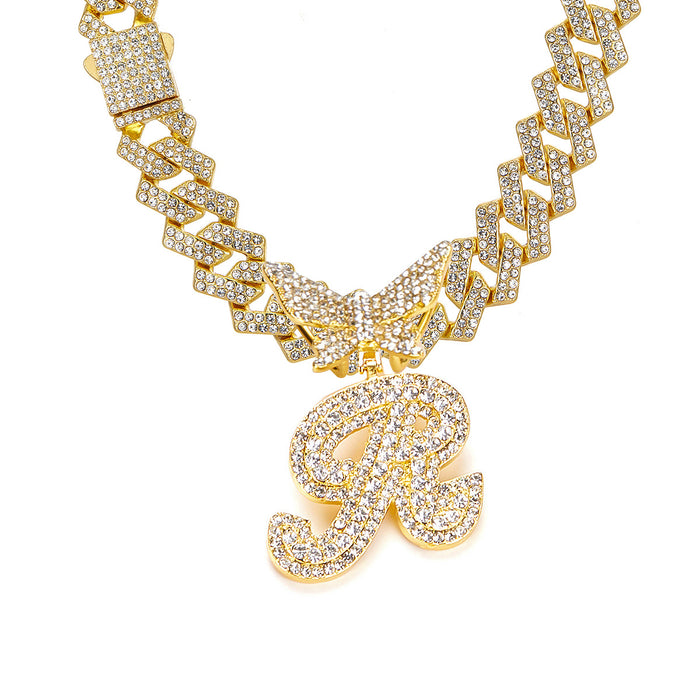 Wholesale Alloy rhinestone pendant necklace