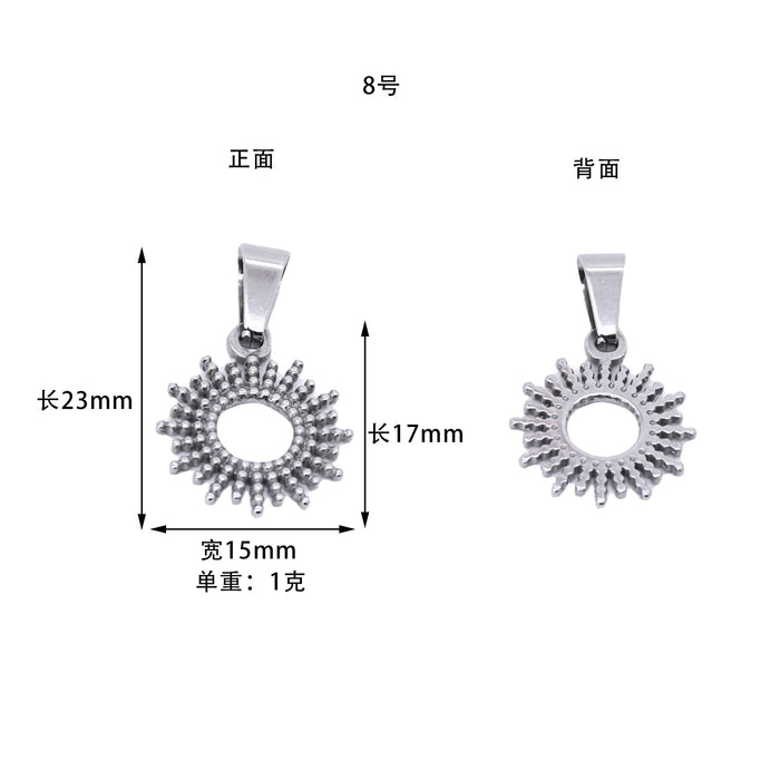 Wholesale Stainless Steel DIY Pendant Accessories JDC-DIY-ShuangN004