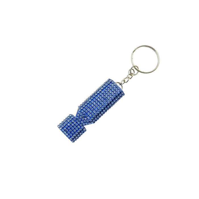 Wholesale Stylish Black Metal Whistle Keychain Compact Portable Car Key Accessory Bag Charm