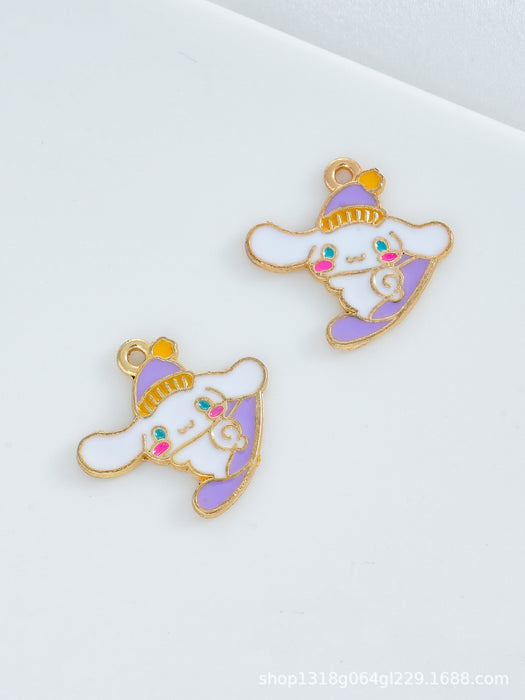 Wholesale 20 pcs Cute Cartoon DIY Alloy Oil Droplets Pendant Accessories