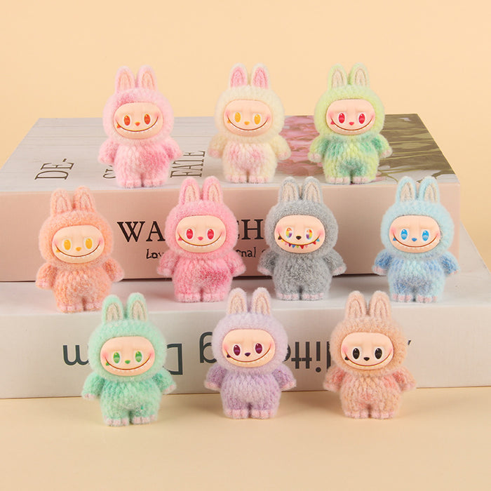 Wholesale Cute Resin Particle Solid Color Keychain Pendant