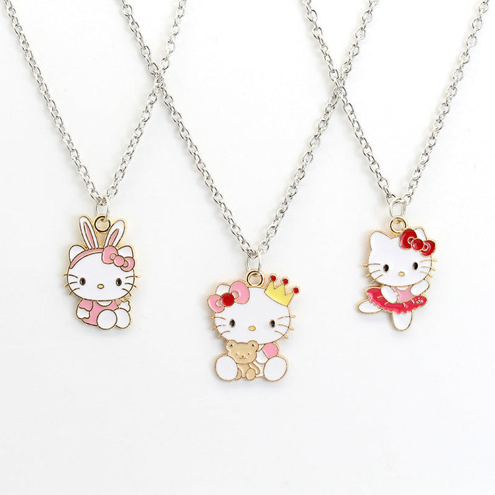 Wholesale Childlike Cat Alloy Necklace JDC-NE-BoY001