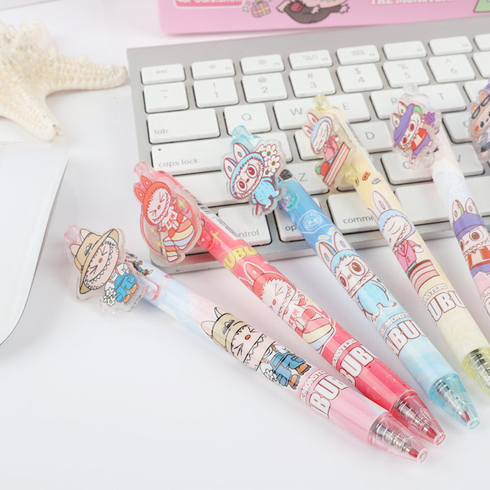 Wholesale Cartoon patch press pen student daily writing pen black gel pen