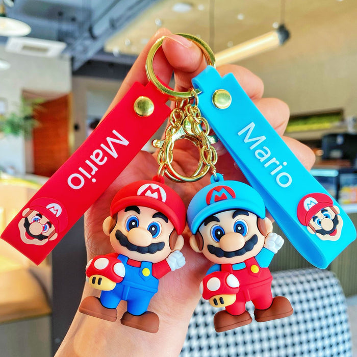 Wholesale Cartoon  Keychain Super Mary Doll Pendant Bag Pendant Car Key Chain Explosive Small Gift