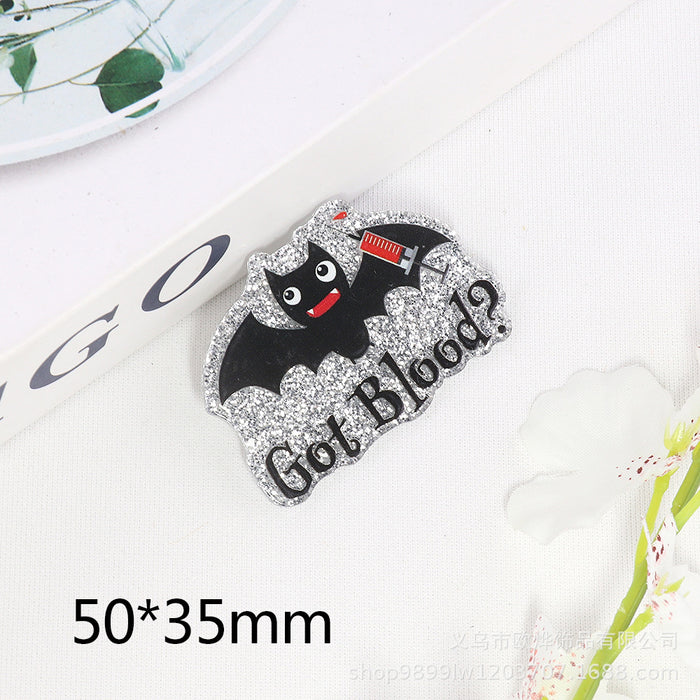 Wholesale Cartoon Rainbow Love Beverage Acrylic Pin DIY Patch Accessories JDC-FK-OuYie008