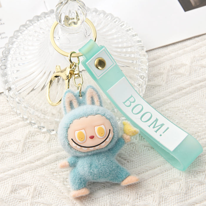 Wholesale Cartoon Flocked Plush Keychain