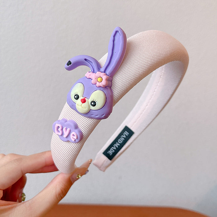 Wholesale Children' s headband girls non-slip baby hairpin headdress little girl rabbit ear bow headband