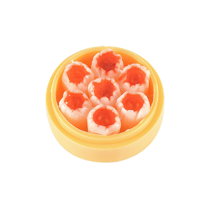 Wholesale Stylish Dim Sum Steamer Basket Keychain PVC Food Charm Car Key Accessory Gift MOQ≥3