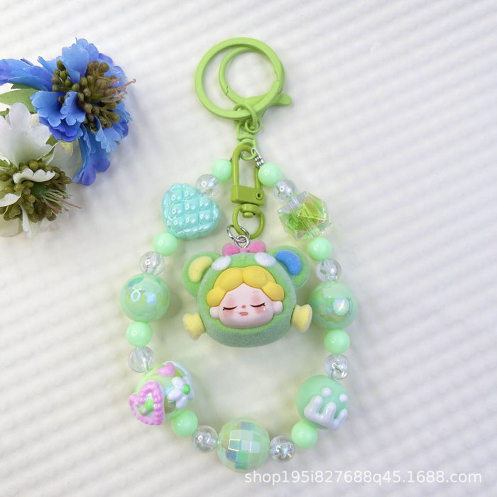 Wholesale New Flocked Wizard Plush Cute Phone Chain Keychain Bag Doll Pendant Accessories