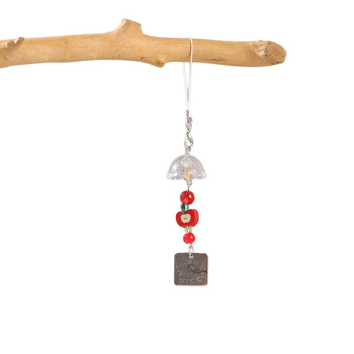 Wholesale Fruit Beaded Pendant Girly Ins Style Phone Chain Earphone Bag Versatile Pendant