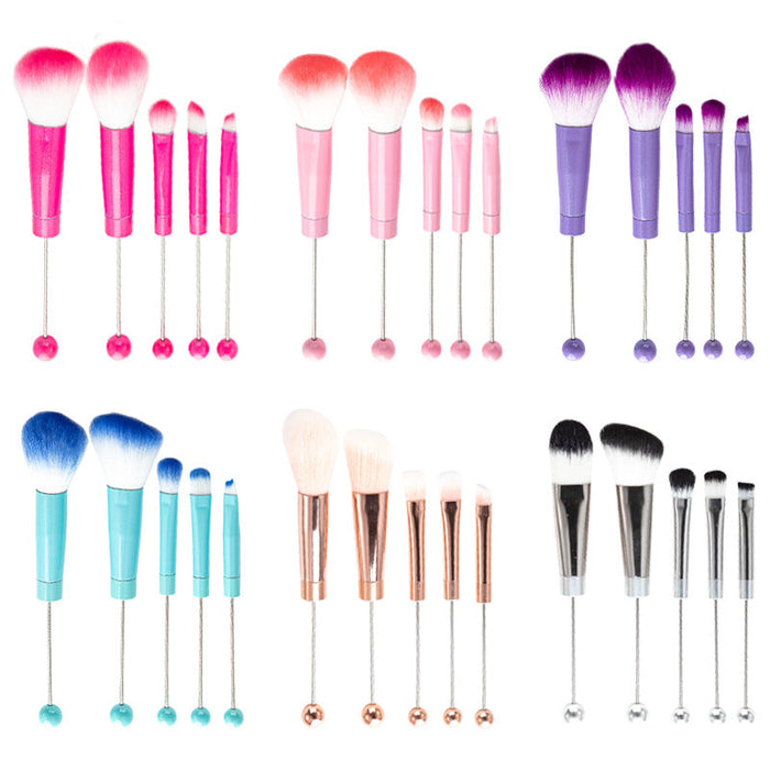 Wholesale Beadable Metal DIY Makeup Brush Set JDC-MB-HuaH011