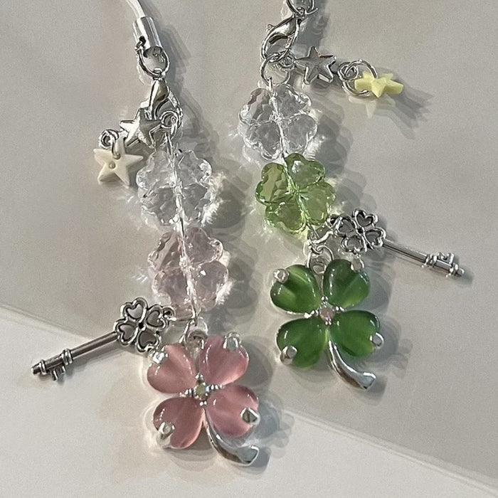 Wholesale Four-leaf Clover Pendant Card Book Star Mobile Phone Accessories School Bag