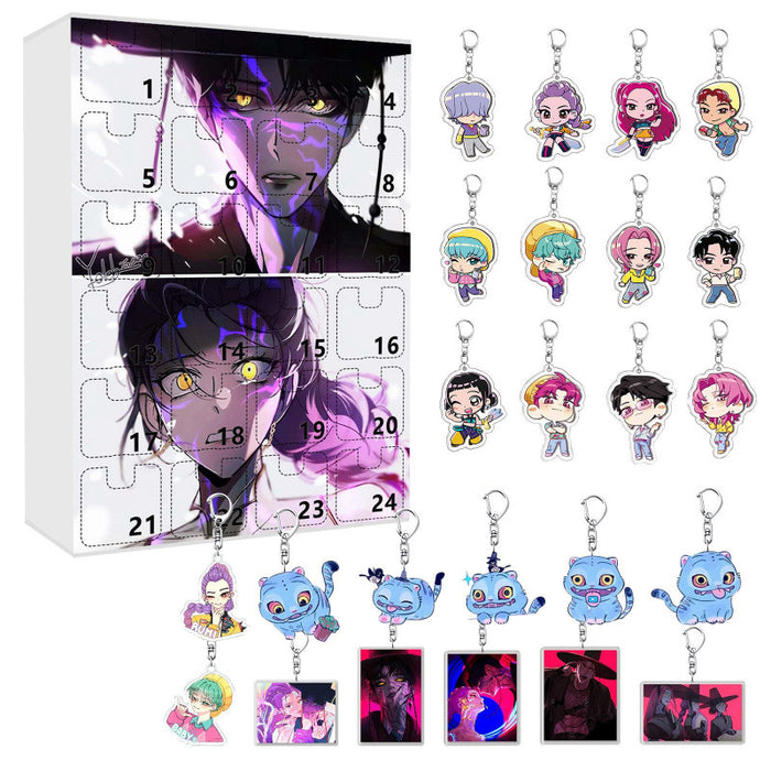 Wholesale KPOP Christmas Countdown Calendar Blind Box Backpack Keychain Acrylic Ornament Gift Box