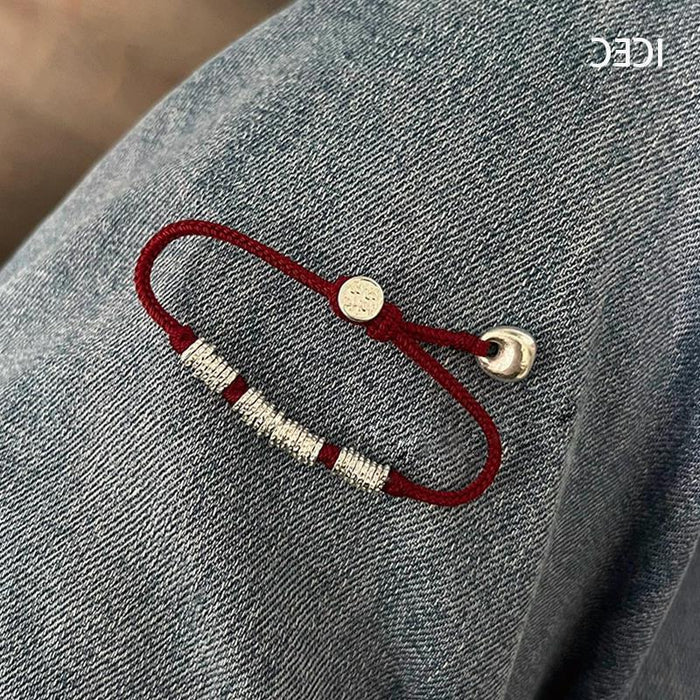 Wholesale Red rope bracelet, light luxury, niche hand decoration, hand woven hand rope