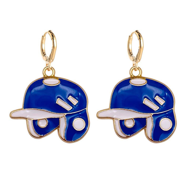 Wholesale Baseball Earrings Cartoon Baseball Oil Drop Pendant Earrings JDC-ES-YaChen018