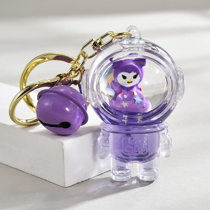Wholesale Cute Acrylic Liquid Glitter Bottle Keychain