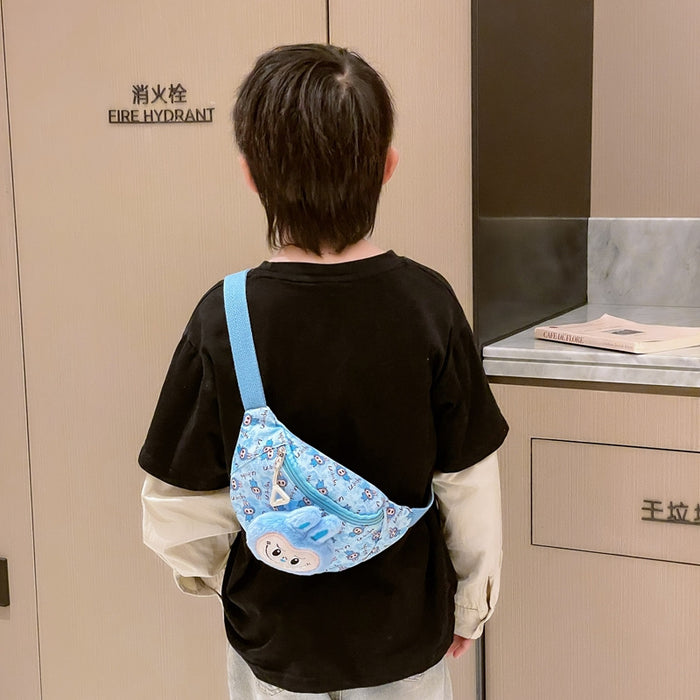 Wholesale New Children's Chest Bag Cute Cartoon Printed Single Shoulder Crossbody Bag Lightweight Travel Sports Waist Bag