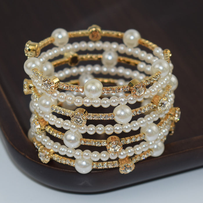 Wholesale Diamond Pearl Bracelet
