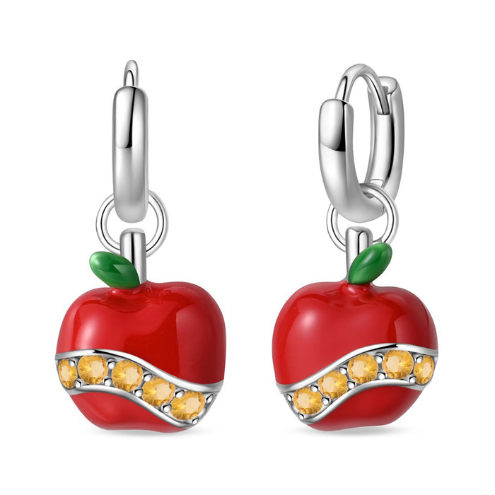 Wholesale Silver Plated Fruit Earrings Strawberry Grape Cherry Party Jewelry Accessory