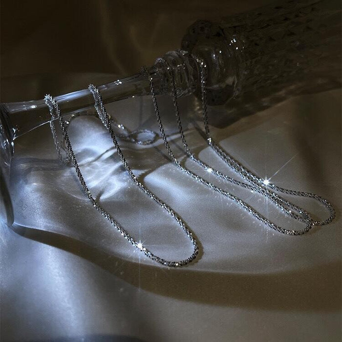 Wholesale Clavicle Titanium Steel Simple Fashion Necklace Neck Chain