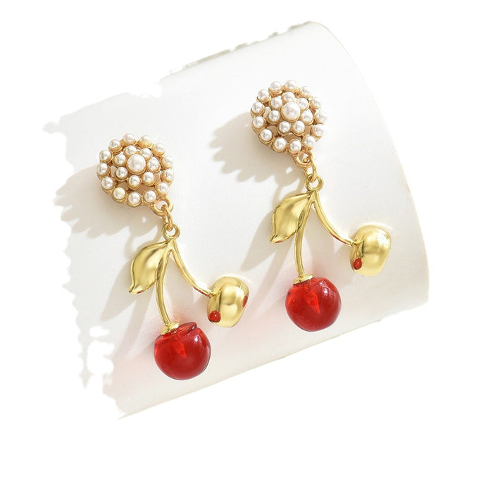 Wholesale Fashionable earrings with imitation pearl earrings, fashionable and simple earrings