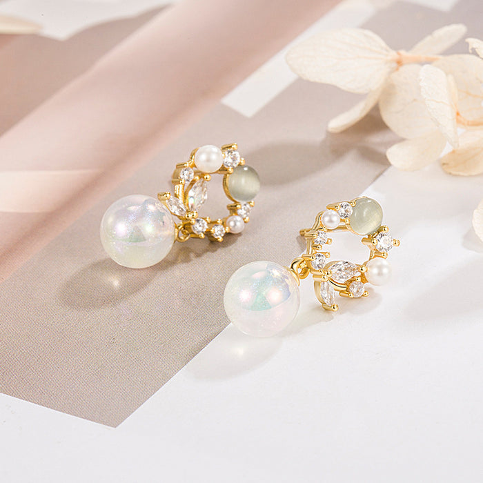 Wholesale Mermaid Pearl Stud Earrings JDC-ES-XSL001