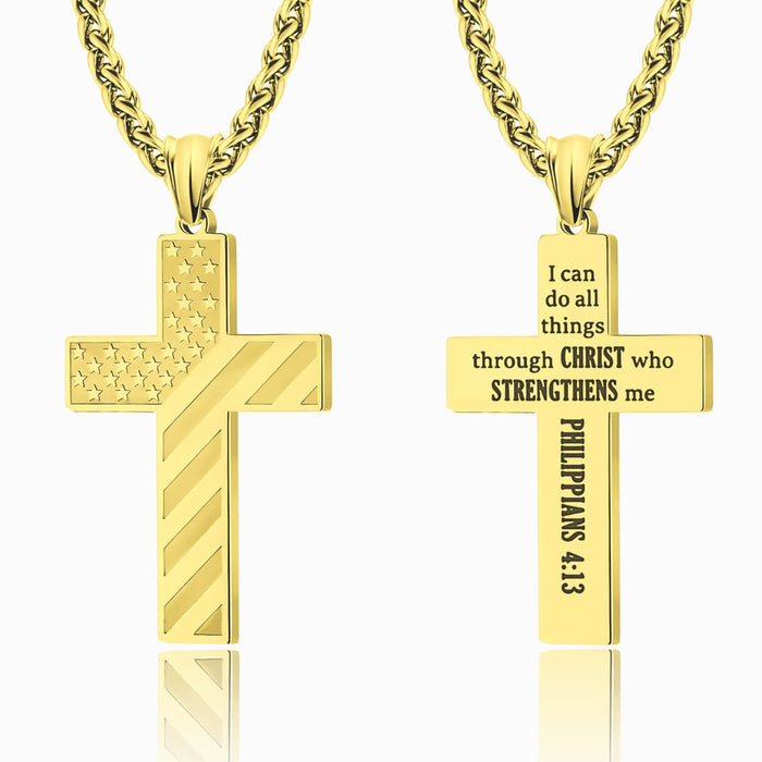 Wholesale Cross Necklace Pendant Men's Stainless Steel Necklace