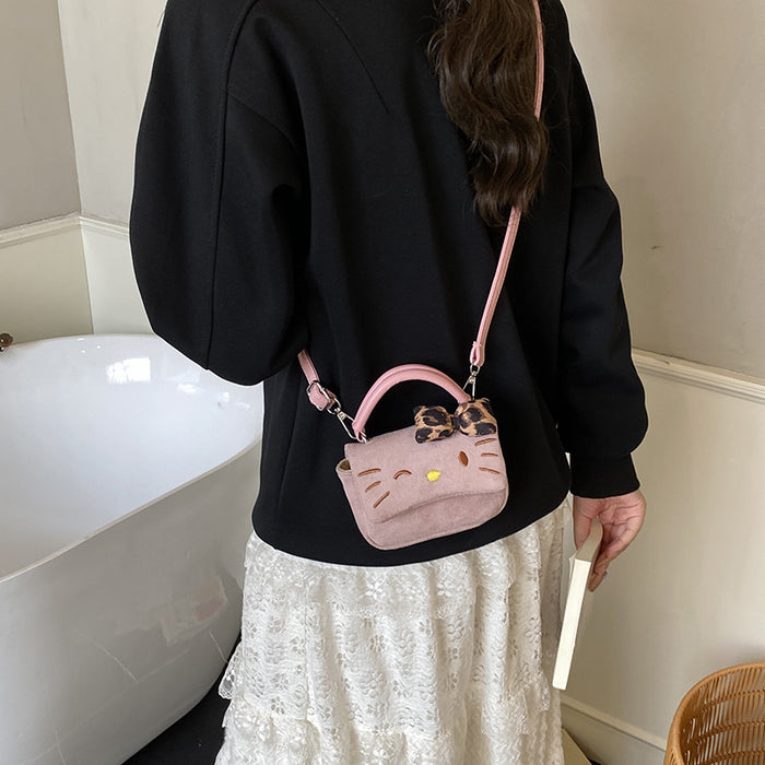 Wholesale Autumn and winter small handbag,  cute cartoon vintage single-shoulder crossbody bag