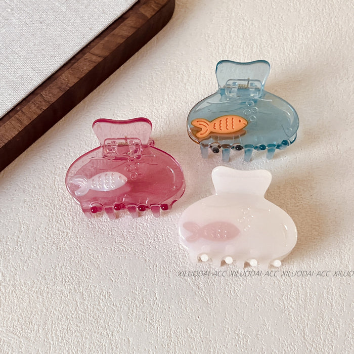 Wholesale Grasp clip, niche design, half zip hair clip, temperament, hair grabbing, shark clip at the back of the head