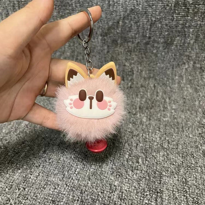Wholesale Bell Luckily Cat Plush Pendant Keychain Bell Niche School Bag Girlfriend School Activity Doll Machine Gift