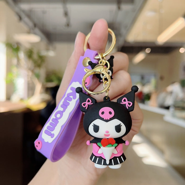 Wholesale Silicone Cartoon Doll Keychains (S) JDC-KC-WC015