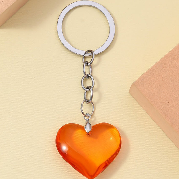 Wholesale 3D Glass Love Keychain JDC-KC-RongRui061