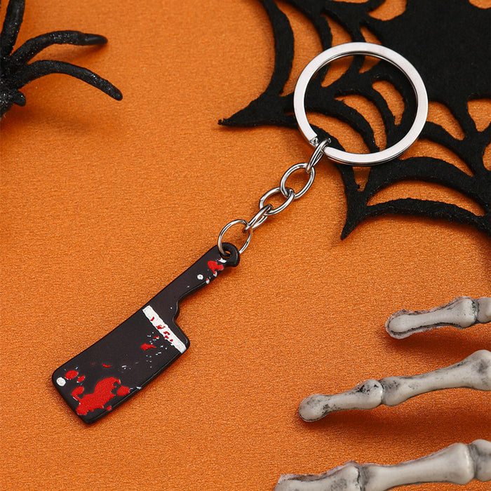 Wholesale  Plastic Horror Tool Keychain Decorative Accessory Gift for Party MOQ:2