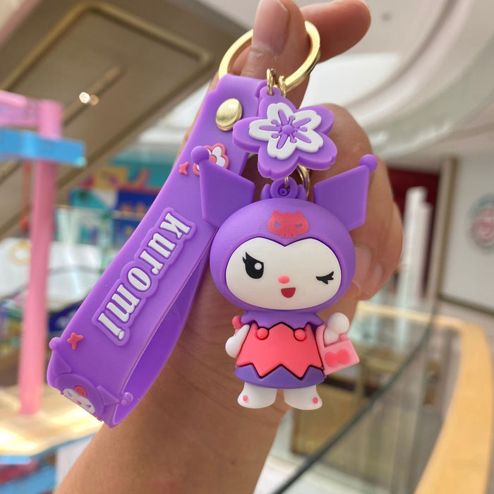 Wholesale Dolls Car Bag Pendants Silicone Keychains JDC-KC-PengYu004