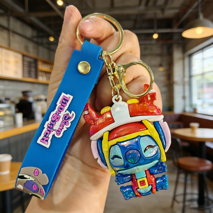 Wholesale Cute cartoon character costume-changing doll electroplated keychains