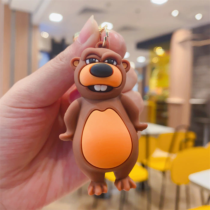 Wholesale Cartoon Crazy Farm Keychain