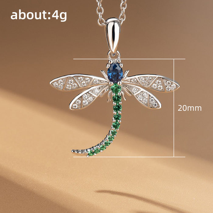 Wholesale Cute Versatile Dragonfly Pendant Necklace