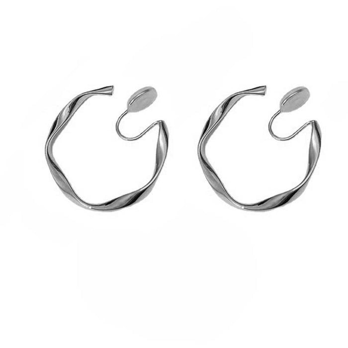 Wholesale 925 silver needle metal grain earrings irregular earrings exaggerated earrings