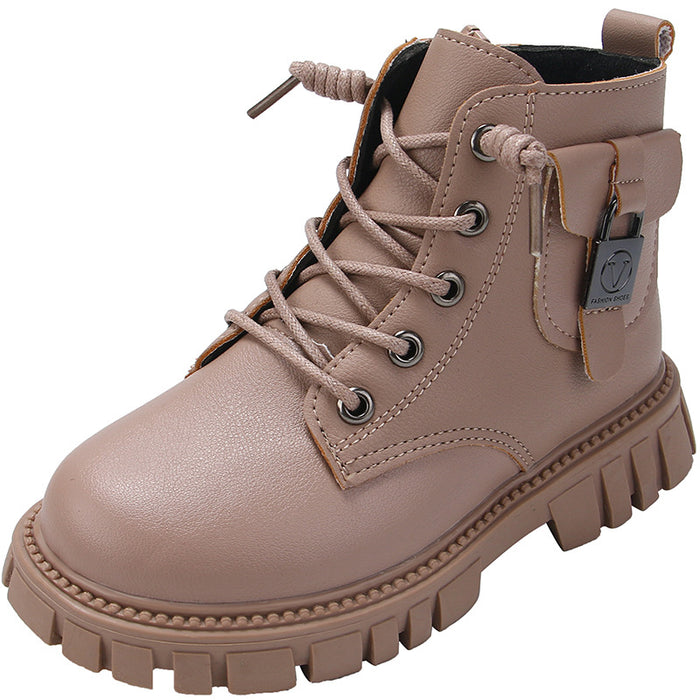 Wholesale A Pair/ Girls' Fashionable Short Boots Winter New Styles Versatile Martin Boots JDC-KS-SB001