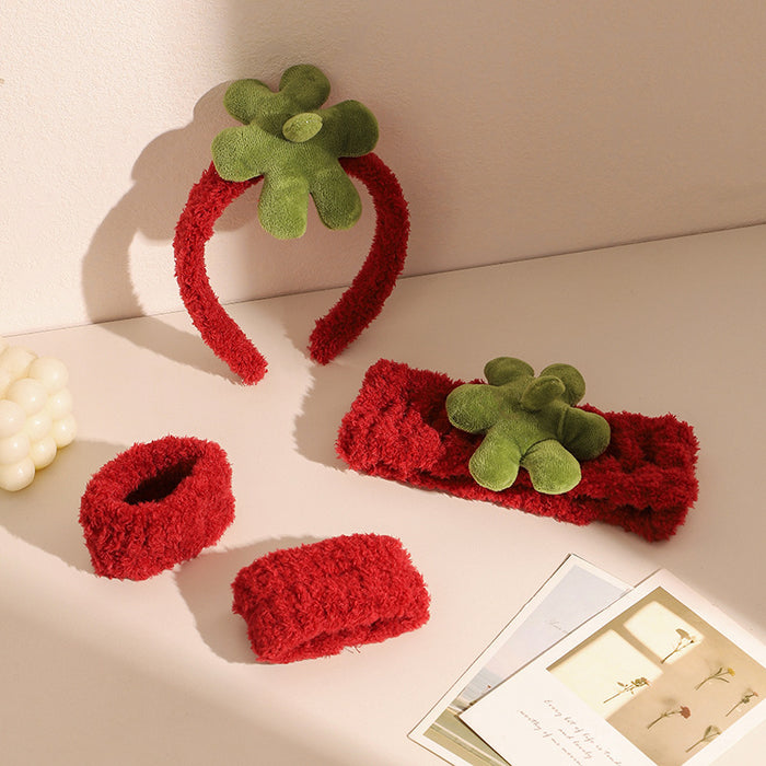 Wholesale Cute wide-brimmed practical plush headband for girls