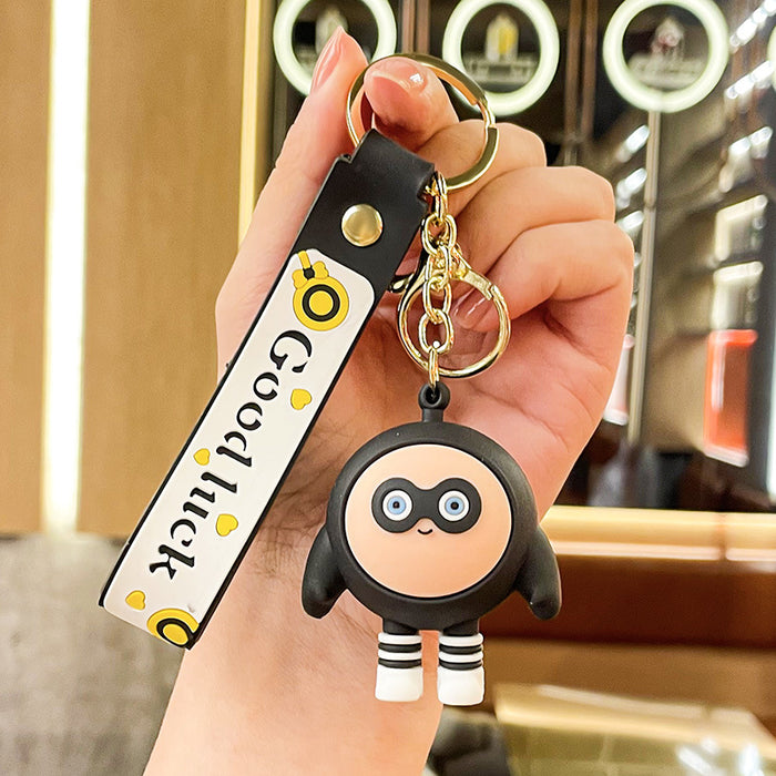 Wholesale Cartoon Doll Silicone Keychain JDC-KC-Benxin030