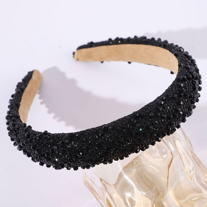 Wholesale Women' s diamond headband retro and versatile ladies evening show temperament headwear