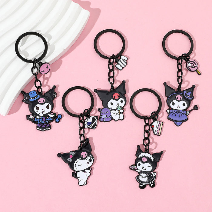 Wholesale Kuromi Keychain Cartoon Bag Pendant Sanrio Keychain Doll Pendant JDC-KC-BS003