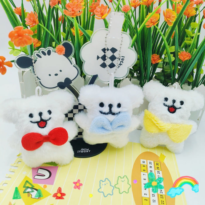 Wholesale Cartoon Plush Pendant Student School Bag Keychain Doll Pendant Cute