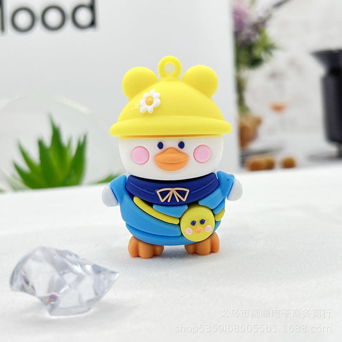 Wholesale Cartoon  Keychain Pendant  Keychain Backpack Duck Keychain Pendant