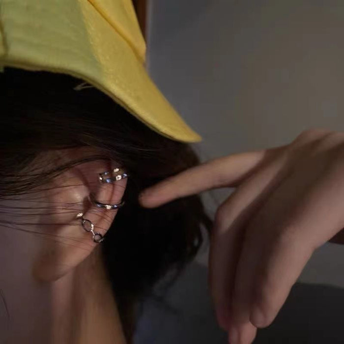 Wholesale Ear clip, female star with pointed ear bone clip, female niche design sense, versatile personality, no ear hole ear bone clip